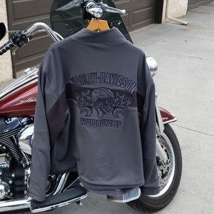 Gray 3XL Harley-Davidson lightweight jacket.